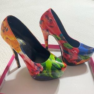 Shoes with Heels Multicolored
